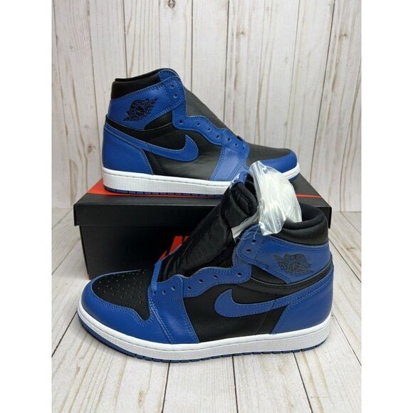 Nike Air Jordan 1 Retro High OG Dark Marina Blue Black GS...